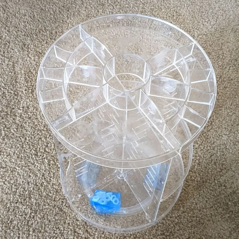 Rotating 360 degree clear adjustable Cosmetic Organizer